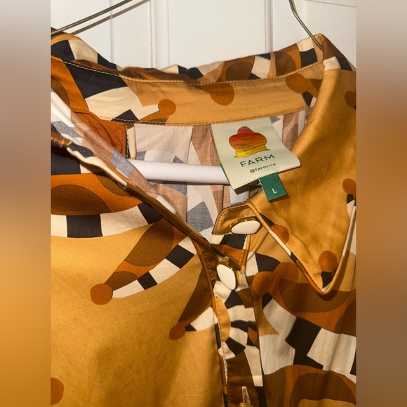 FARM Rio - Banana Button Down Mini Dress - Picture 3 of 3